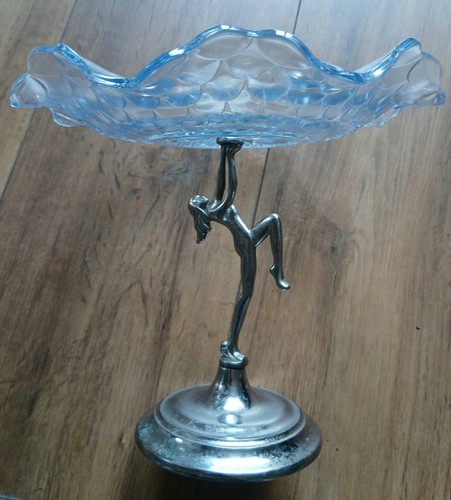 Vintage art deco pale - pale, blue