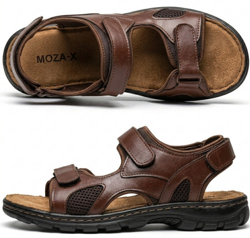 Mens leather sandals new - mens,