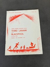 Third Lanark v Blackpool  30th Nov 1959  Friendly Match, Opening of the Lights.