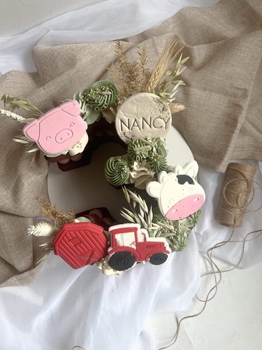 Cute farm pig debosser - |, and