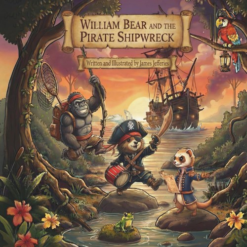 William bear and the pirate - william,