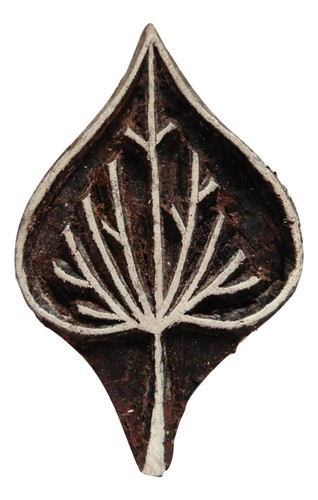 Leaf floral wood stamp - leaf,
