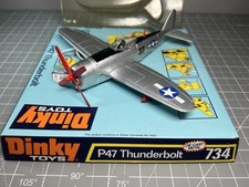 Dinky Military Toys 734 P47 Thunderbolt US Fighter Plane Original Box.