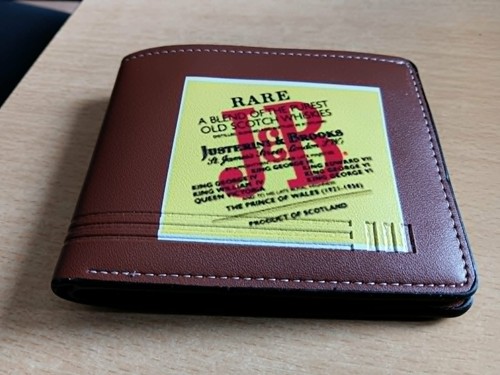 Whisky brown wallet - j&b,