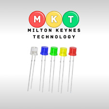 Cylindrical Flat Top LEDs Diffused Clear 3mm 5mm LED White Red Blue Green Yellow