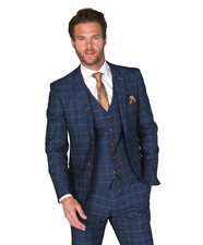 Mens Hamleys Check Navy Plaid