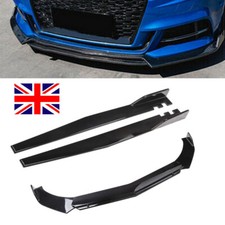 For Seat Leon MK.3.5 Ibiza Cupra Front Bumper Lip Spoiler Splitter + Side Skirts