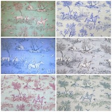 TOILE DE JOUY Countryside design Cotton Curtain Cushion Furnishing Fabric