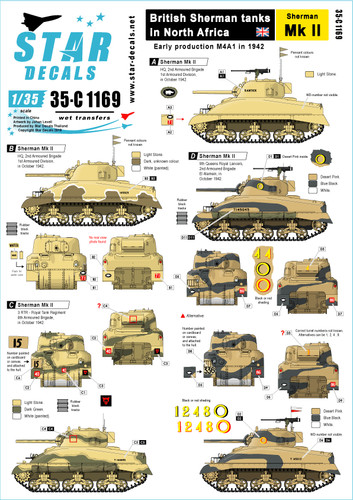 Star decals c1169 british - star, 35-c1169,