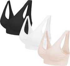 Multipack Seamless Comfort Bras - Non-Padded, Wireless, Full Coverage
