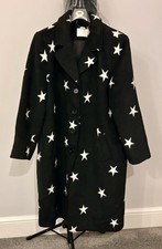 Danni Monogouge Petite Size 20 Black /stars Full Length Winter Coat.