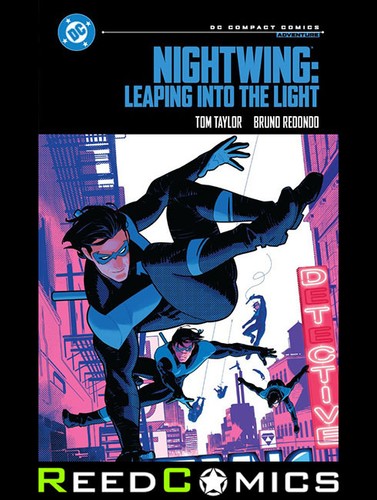 Nightwing leaping into - leaping, the