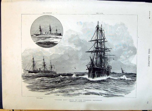 Old 1890 ship channel - ship, squadron