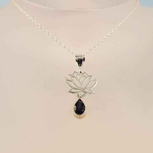 Blue iolite gemstone sterling - iolite,