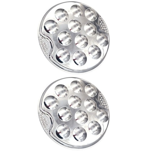 Silver escargot serving dish - silver,