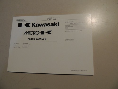 2009 parts catalog - 2009,