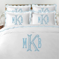 Monogram 400TC Cotton Scallop