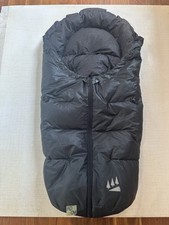 Black sleeping Bag  / Footmuff for  Pram /car capsule 85% Downs 15% Feathers