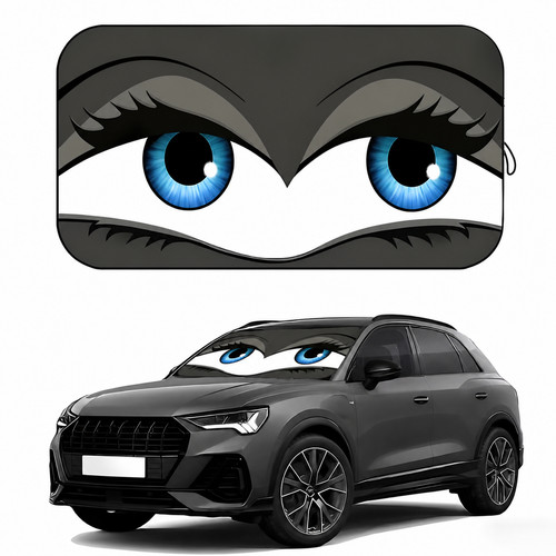 Girly eyes car windshield sun - girly,