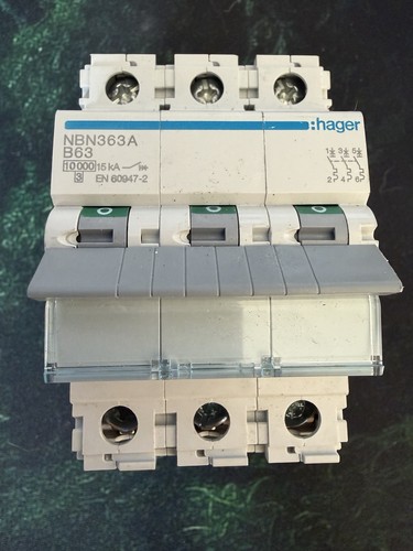 Hager mcb amp triple - mcb, 63