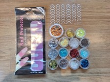 Nail Art Glitters And Stickers