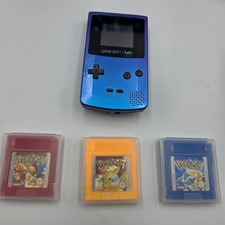 Gameboy Color Mint Reflective case Back light mod screen + touch mod
