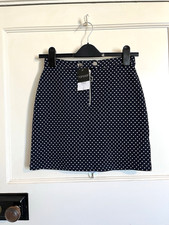 Topshop Mini Skirt Navy
