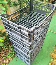 2 X Large Heavy Duty Stackable Storage Crates Basket Box Container DIY Home