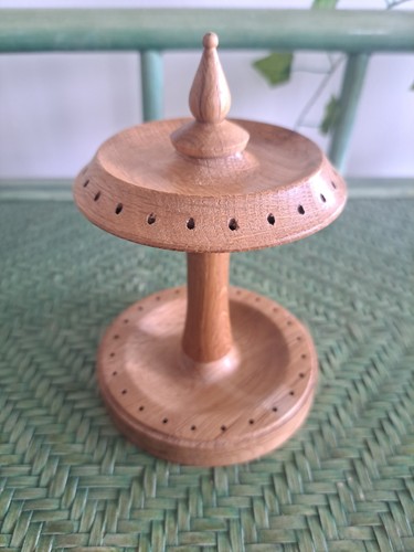 Vintage oak wood hand turned - vintage,
