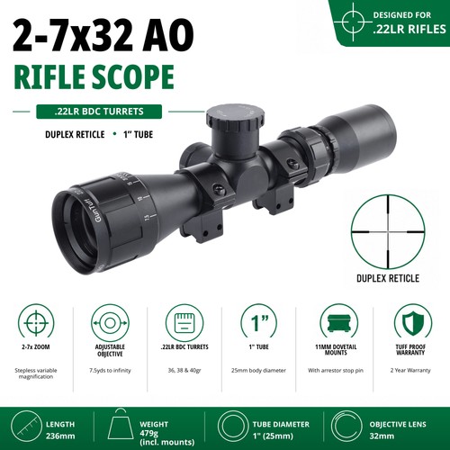 7x32 rifle scope - rifle,