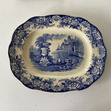 Antique John Ridgeway Blue &