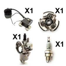 Mini Moto Dirt Bike Carburettor Clutch Ignition Coil Spark Plug 47cc 49cc