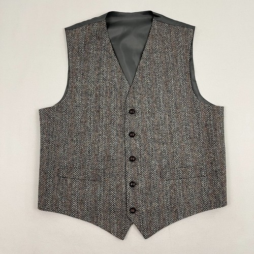 Harris tweed wool waistcoat - harris,