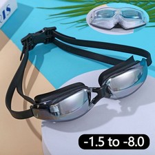 Myopia Prescription Swim Glasses -7.0 - 1.5 Goggles Adult Unisex Eyewear Optical