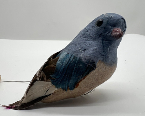 New feathered tan blue - tan, &