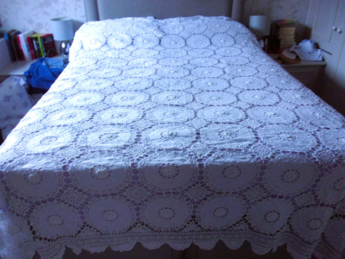 Handmade vintage large crochet