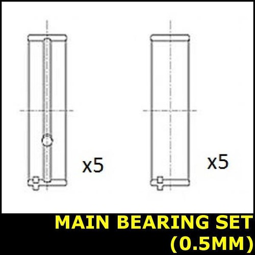 Crankshaft main bearing set - bearing,