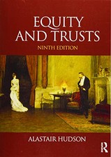 Equity and Trusts by Hudson, Alastair Book The Cheap Fast Free Post