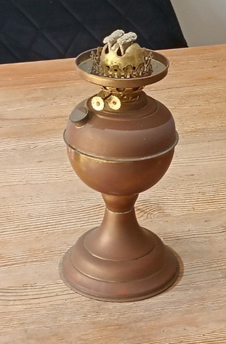 Inch brass oil lamp - 12,