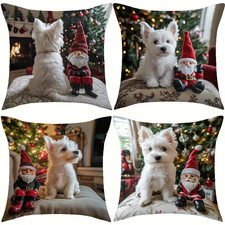 Super Soft Westie Cushion Cover X 4  45cm x 45CM) 