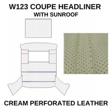 Perforated Cream Headliner