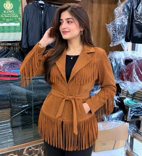 Women brown suede - women, leather