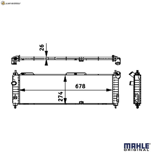 Radiator engine cooling - engine, 355