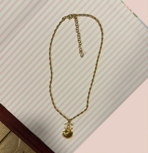 Chanel gold plated - chanel, shell