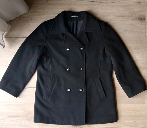 Womens wool pea coat - pea,