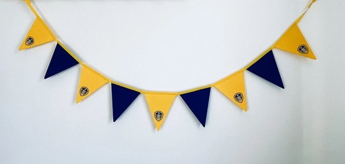 Leeds football handmade fabric - football,