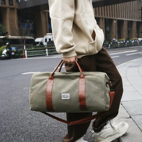 Canvas yoga duffle bag - canvas,
