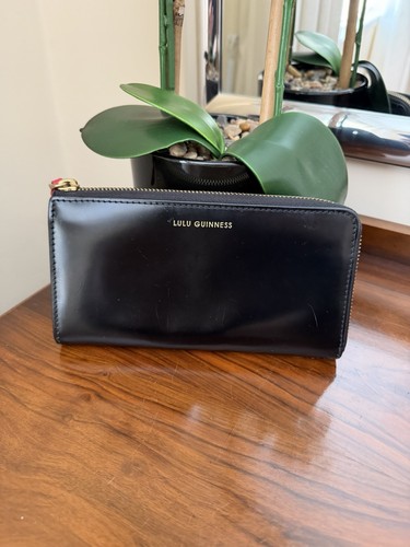 Lulu guinness black leather - black,