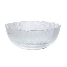 Fleur Bowl Dessert Fruit Round Glass Clear Dishwasher Safe Microwave Safe 12cm
