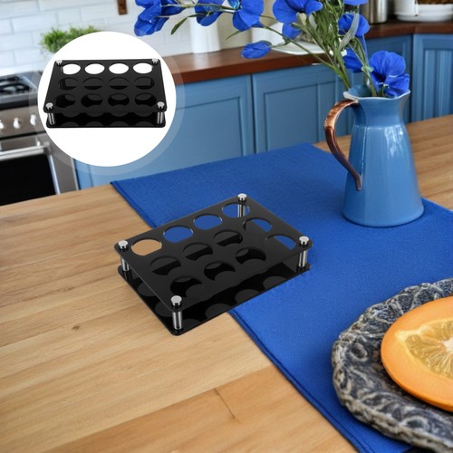 Glass tray holder cup rack - glass,